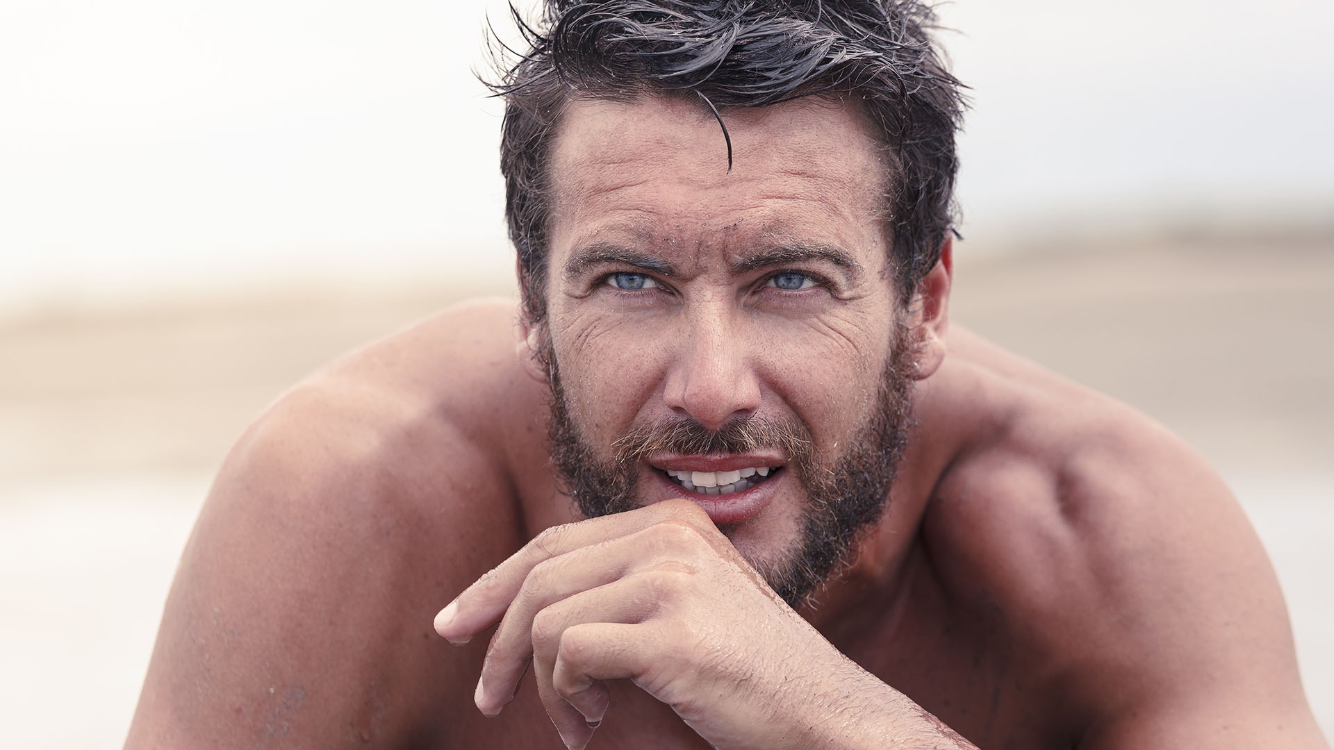 beach, beard, closeup, contemplation, daydreaming, faraway, hand, handsome, looking up, man, meditative, musing, nature, outdoors, pensive, pondering, reminiscing, seashore, seaside, shirtless, thinking, thoughtful, anticipation, ideas, imagination, inspiration, lips, parted, planning, attractive, rugged, sexy, middle-aged, decisions, quandary, reverie, alluring, natural, lying, sand,